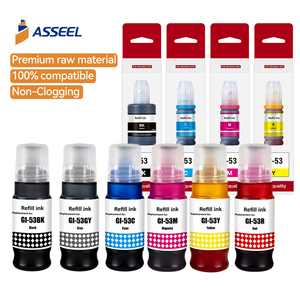 Asseel GI 53 encre d'imprimante couleur compatible de qualité supérieure recharge de bouteille à base d'eau pour imprimante de bureau Canon <span class=keywords><strong>PIXMA</strong></span> <span class=keywords><strong>G550</strong></span> - Product Image 1