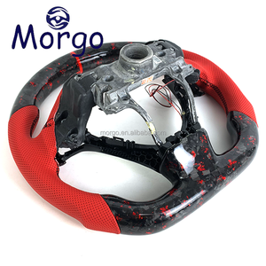 พวงมาลัย Morgo สำหรับ <span class=keywords><strong>Civic</strong></span> ทำจากคาร์บอนไฟเบอร์แท้และหนัง พร้อมไฟ LED สำหรับ Acura Type R FL5 <span class=keywords><strong>SI</strong></span> ดีไซน์สปอร์ตสำหรับการแข่งขัน - Product Image 6