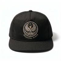 Casquette Snapback non structurée légère et résistante à l'eau en nylon avec logo brodé sur 5 panneaux, personnalisable OEM
