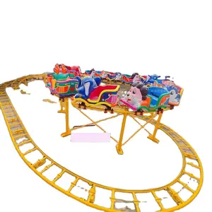 Harga Terjangkau Desain Baru Roller Coaster Geser Mini Pesawat Luar Angkasa Kereta Anak-anak Naik Atraksi