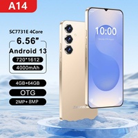 ZNNXECC A14 Fabrika Direkt Tedarik 6.6 İnç HD Geniş Ekranlı Akıllı Telefon 4GB+64GB 4000mAh Android 13 Süper Değerli Düşük Fiyatlı İngilizce