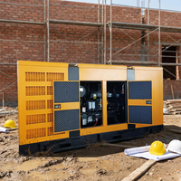 Genset Diesel Weichai 300kw 375kva Tipe Kanopi Kedap Suara untuk Daya Cadangan Industri dan Komersial