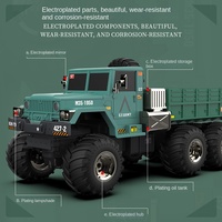 Camion de transport lourd télécommandé sans fil à quatre roues motrices CJH MS-016, simulation de voiture jouet pour enfants, cadeau de bienvenue