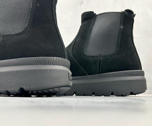 Chaussures de sécurité pour hommes, bottes Chelsea en cuir véritable noir à plateforme en caoutchouc, style britannique de luxe, <span class=keywords><strong>Uggs</strong></span>, chaussures pour hommes, <span class=keywords><strong>Homme</strong></span> 2025 - Product Image 6