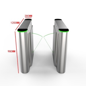 Sistema di controllo di accesso biometrico riconoscimento del viso altezza vita traffico pedonale Flap barriera per <span class=keywords><strong>Metro</strong></span> ferroviario - Product Image 4