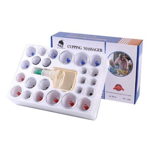 Juego de Ventosas de 24 Piezas, Edición en Inglés, Juego de Ventosas Casero, Ventosas Gruesas, Buena Salud para el Cuerpo - Product Image 1