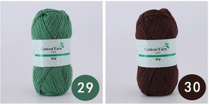 Fil <span class=keywords><strong>de</strong></span> coton peigné 4 brins 100 % <span class=keywords><strong>pour</strong></span> <span class=keywords><strong>crochet</strong></span> et tricot à la main, absorbant l'humidité, écologique, en <span class=keywords><strong>pelote</strong></span>, vente en gros - Product Image 5
