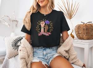 Camiseta del Día Internacional de la Mujer para mujer, camiseta informal de manga corta con estampado floral y cuello redondo de algodón para primavera y verano - Product Image 3