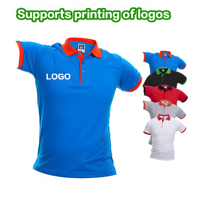 Kaos Polo Golf Custom Sublimasi Polos Bordir Sablon Pakaian Kerja Katun Bermerek Unisex Kaos Polo Rugby Custom