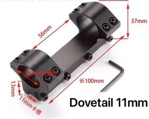 Cannocchiale monoblocco telescopico a fondo piatto in alluminio con supporto a Zero rinculo da 11mm a Base stretta per la caccia - Product Image 1