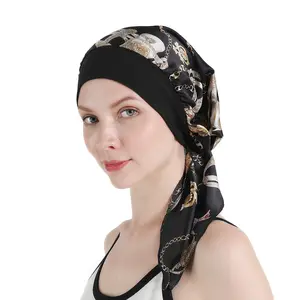 Venta al por mayor pañuelos sombreros para las mujeres-Bandana preatada para mujeres, gorro de quimio, turbante, para pacientes con cáncer, novedad