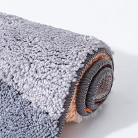 Tapis de bain shaggy anti-déchirure, lavables en machine, avec adorable motif abeille, tapis de sol, tapis de maison, tapis de bain