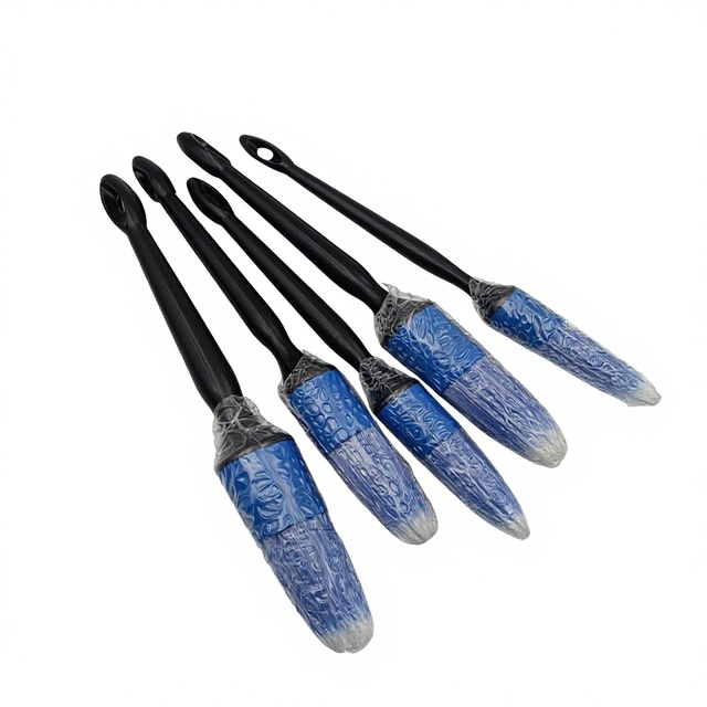 Different Sizes Plastic Car Brush for Cleaning Interior Upholstery, Air Vents, Wheels, Leather