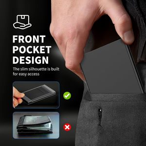 Portefeuille fin en alliage d'aluminium personnalisé avec <span class=keywords><strong>porte</strong></span>-cartes bancaires et <span class=keywords><strong>porte</strong></span>-cartes de crédit - Product Image 5