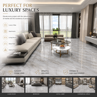 Carrelage en porcelaine effet marbre brillant 800x800mm, fabrication directe d'usine, une pierre quatre faces, résistant à l'usure, carrelage mural moderne pour intérieur