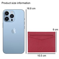 Dompet pemblokir RFID kulit modis ramping dompet saku depan minimalis kapasitas tinggi tempat kartu Mini kulit