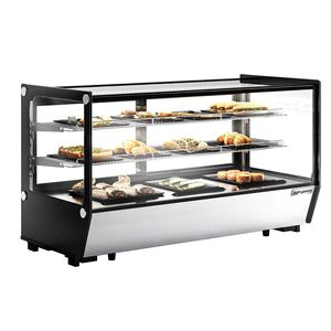 Vitrine réfrigérée de comptoir GGM Gastro - 200 litres - 1220 mm - Rectangulaire - avec 2 étagères - Product Image 1