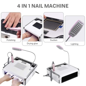 108W Electric <b>Nail</b> Drill Machine 30000 RPM <b>Nail</b> Dust Vacuum Cleaner LED Lighting 54 LED UV Lamp - Product Image 3