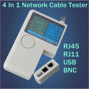 4-in-1 rede cabo testador RJ11/RJ45/USB/BNC multifuncional fio rastreador para Ethernet telefone cabos coaxiais USB-Stp Utp Cat5e - Product Image 6