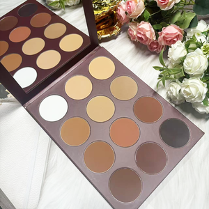 Paleta de Polvos Compactos Mate para Contorno Facial de 12 Colores, Marca Privada - Product Image 3