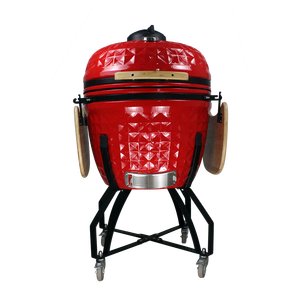 Barbecue <span class=keywords><strong>Kamado</strong></span> Céramique Moderne Premium 25,9 pouces avec Chariot en Acier Inoxydable et Allumage Électronique pour Usage Domestique et Extérieur - Grill, <span class=keywords><strong>Fumoir</strong></span>, Cuisson - Product Image 6