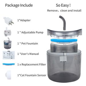 Bebedero Automático <span class=keywords><strong>para</strong></span> Gatos de 3L con Sistema de Circulación de Alto Flujo, Dispensador de Agua Silencioso <span class=keywords><strong>para</strong></span> Mascotas - Product Image 4