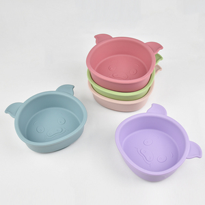 Tazón de Silicona con Orejas de Cerdo de Dibujos Animados Personalizable, Vajilla Infantil Portátil, Diseño Bonito para la Alimentación del Bebé - Product Image 4