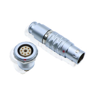 OEM que produce Ip50 línea de alimentación a prueba de agua <span class=keywords><strong>Cale</strong></span> 2/3/4/5 Pin Metal serie <span class=keywords><strong>B</strong></span> Circular seguro y bloqueo de conector Push Pull - Product Image 2