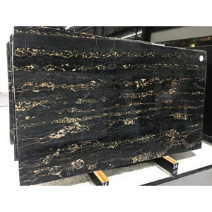 Lastre Grandi di Marmo Naturale Moderno Italiano Nero con Fiori Dorati per Tavoli da Pranzo, Tavolini da Caffè, Scale e <span class=keywords><strong>Sfondi</strong></span> di Lusso - Vendita all'Ingrosso - Product Image 2