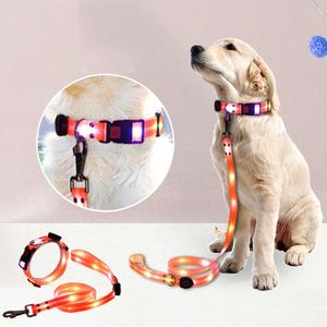 Collier électronique pour animaux de compagnie, LED multicolores, pour chien et chat, batterie, noir, LED de sécurité nocturne avec lumière - Product Image 3
