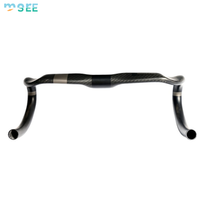 <span class=keywords><strong>Guidon</strong></span> de vélo de route en carbone intégral SeeMore OEM Toray T800, aérodynamique, ultraléger 235g, passage interne des câbles, compact, 31.8mm, 380-440mm - Product Image 4