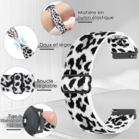Bracelet de montre à dégagement rapide de 18mm pour femmes et hommes, bracelet de remplacement pour Garmin/Huawei/Withings/LG/Michael/ASUS/Timex