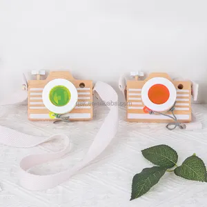 2022 아기 여행 장식 유아 몬테소리 나무 장난감 유아 귀여운 교육 나무 카메라 장난감