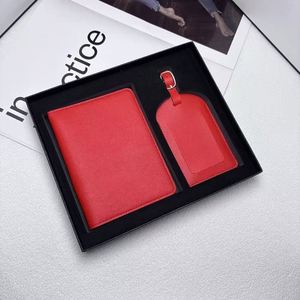 Juego de Etiquetas para Equipaje y Porta Pasaportes de Cuero PU de Lujo 2026, Promoción Corporativa, Caja de Regalo con Logotipo Personalizado, Regalo de Viaje Familiar - Product Image 3
