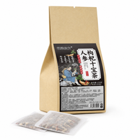 Teh Herbal Ginseng Goji Ten Treasure dalam Kemasan Sachet 150g, Bersertifikat ISO, Kualitas Premium, Teh Kesehatan, Grosir, OEM, ODM, Label Pribadi