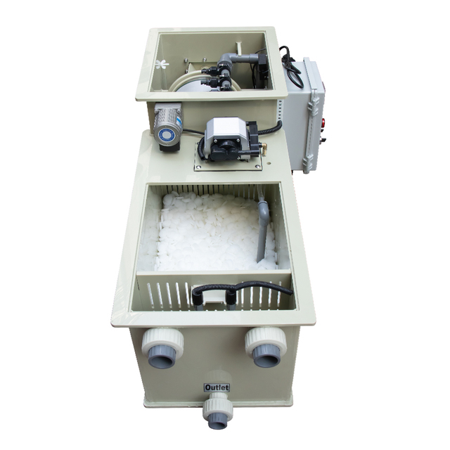 Garden Villa Fish Filters Automatic Backwash Rotary Drum Filter Uv Bio Filler Koi Pond Filtration System