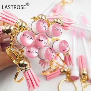 Brosse à cils en tube avec logo personnalisé, brosse de nettoyage pour cils avec porte-clés, étiquette privée - Product Image 2