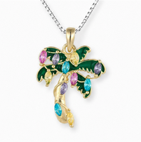 Collier Pendentif Tendance QX OEM en Argent Sterling 925 et Zircon, Plaqué Or Rose/Or, Fabricant de Bijoux Fins pour Mariage et Cérémonie