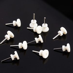 Mini Round <b>Wall</b> <b>Hooks</b> For Picture Frames And Clocks Removable No Drill Installation White Plastic - Product Image 1