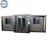 WinFair Liban, prix bas, maison mobile préfabriquée de 40 pieds, grande, pliable, à double aile, extensible, conteneur, 3 chambres