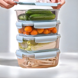 Bán buôn nóng bán nhiệt thực phẩm thủy tinh container Bento boxtableware cao Borosilicate bát thủy tinh đặt tươi giữ bát - Product Image 4