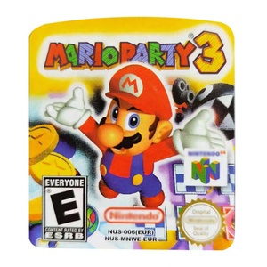 สติ๊กเกอร์ตลับเกมกระดาษ Kart64 Party Super Advance 1 2 3 สำหรับ N64 - Product Image 3