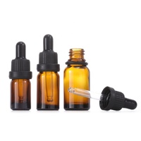Vente en gros de flacons compte-gouttes en verre ambré vides de 10 ml à 100 ml pour huiles essentielles et gouttes pour les yeux, avec compte-gouttes blanc ou noir à l'épreuve des enfants