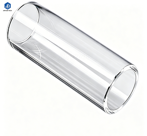 Tubo de Cuarzo Fundido de Alta Pureza Personalizado, Tubo de Vidrio Transparente para Soplado de Cilindros - Product Image 1