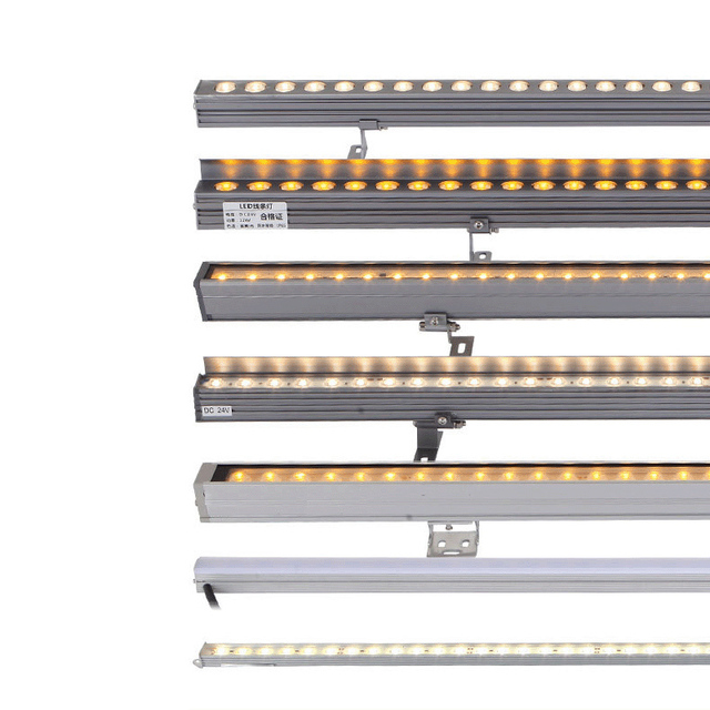 Outdoor Linear Facade Wall Washer LED Lighting IP65 Waterproof DMX512 Control Pixel Mappable Building & Landscape Lighting