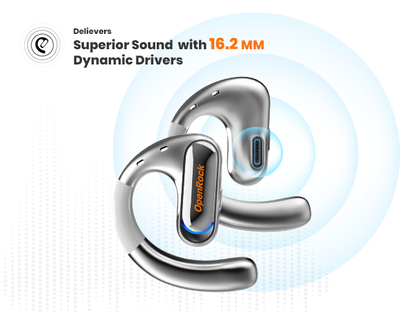 ORANGLES OpenRock Open-Ear Wireless Earbuds | Ear Hook Design, Long Battery Life, Secure Fit, Bluetooth (Silver) - high resolution display - exposing craftsmanship - Image 2 of 6 | built for everyone | OpenRock Open-Ear Wireless Earbuds | Ear Hook Design, Long Battery Life, Secure Fit, Bluetooth (Silver) for sale Georgia | Free Shipping ORANGLES