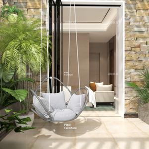 इंटरनेट-प्रसिद्ध वयस्क इनडोर/आउटडोर अवकाश रॉकिंग चेयर फांसी टोकरी रतन हैमोक बालकनी स्विंग पार्क अनुप्रयोग - Product Image 3