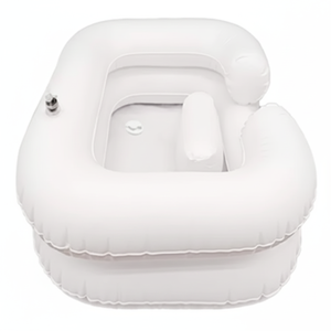 อ่างสระผมพลาสติกคุณภาพสูงแบบพกพา พร้อมขวดแชมพู สำหรับร้านตัดผม - Product Image 1