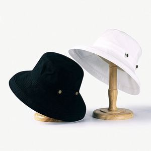 Sombrero de Pescador para Mujer, 100% Algodón, Transpirable, Resistente al Viento, Color Sólido, para Viajes y Compras al Aire Libre - Product Image 1
