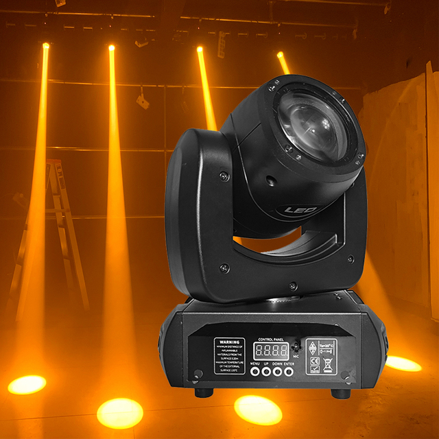 Hot Sales 8 Prism 100W LED Mini Beam Moving Head Stage Light with 7 Color Wheel 8 Gobo DMX512 Control